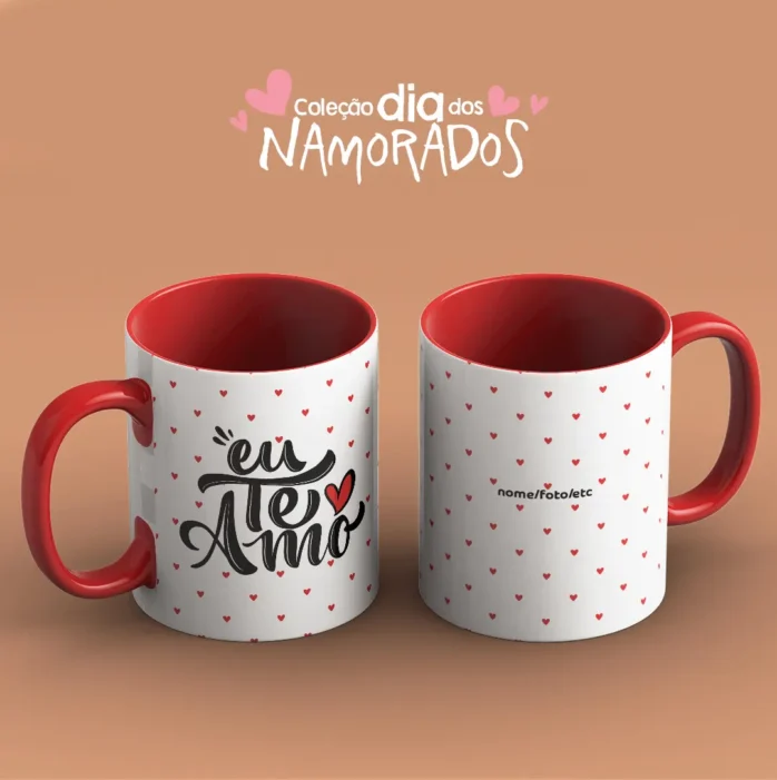 Kit de Artes para Canecas de Namorados - JPEG Prontos