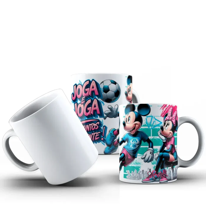 Kit de Artes para Sublimação de Canecas - Mickey & Minnie