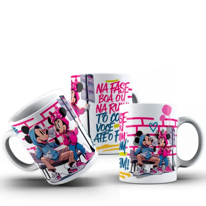 Kit de Artes para Sublimação de Canecas - Mickey & Minnie