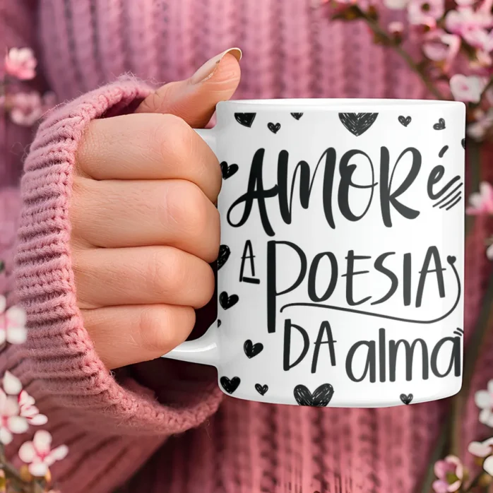 Kit de Artes para Sublimação em Canecas - Dia dos Namorados