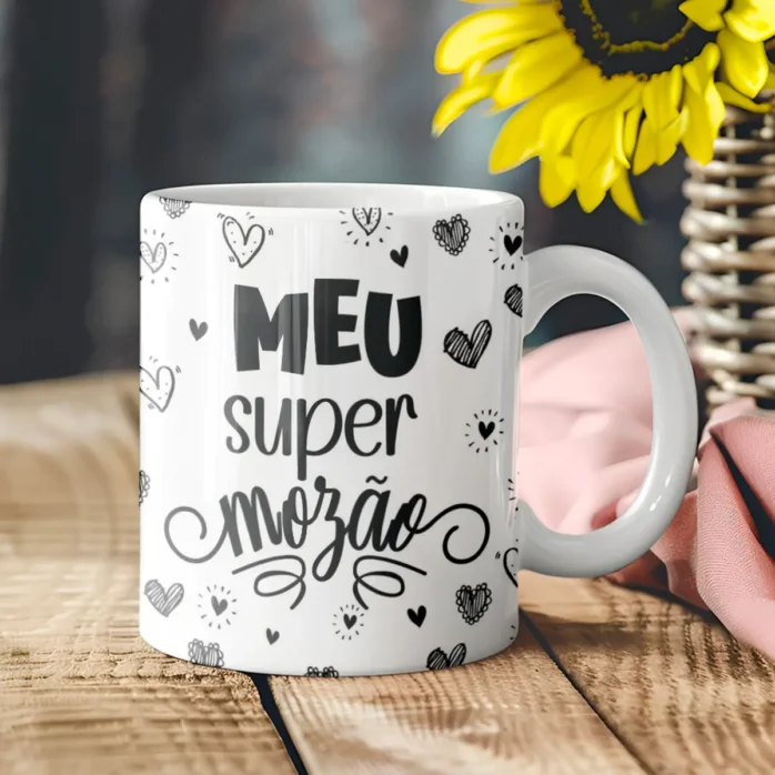 Kit de Artes para Sublimação em Canecas - Dia dos Namorados