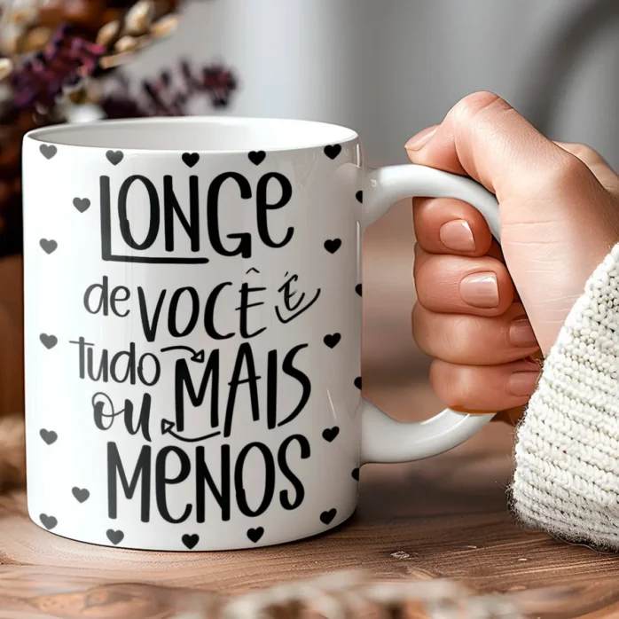 Kit de Artes para Sublimação em Canecas - Dia dos Namorados