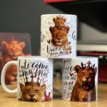 Kit de Designs para Caneca Dia das Mães - Tema Mãe Leoa