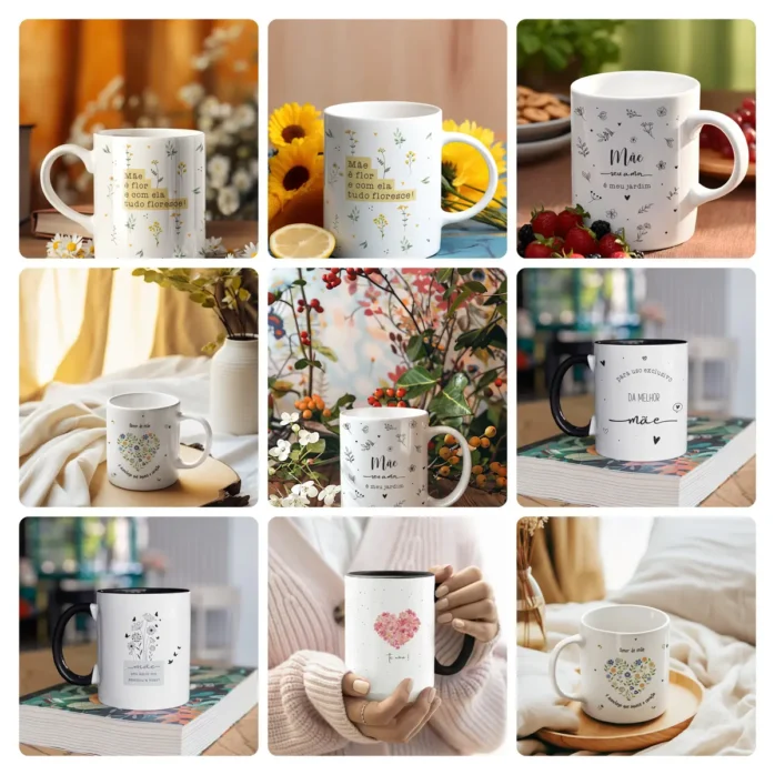 Kit De Designs Para Sublimacao De Canecas Dia Das Maes