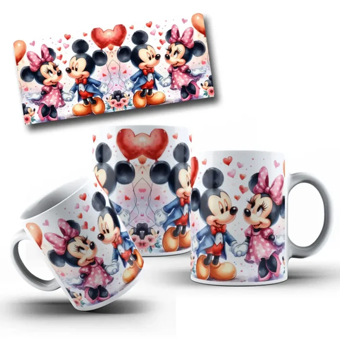 Kit de Imagens para Canecas - Dia dos Namorados PNG