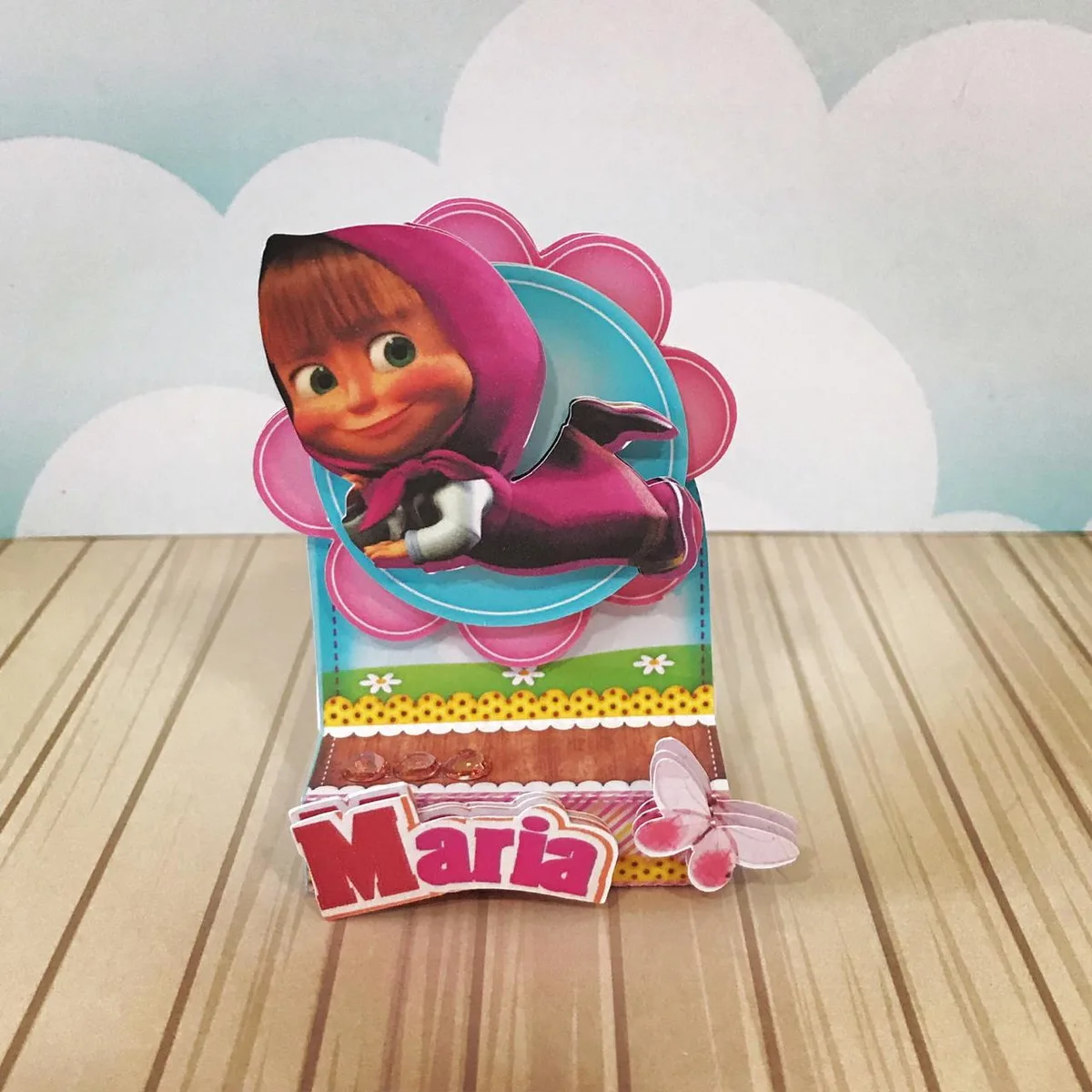 Kit Decoração Festa Marsha e o Urso 4 Kit Decoração Festa Marsha e o Urso