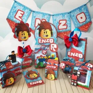 Kit Decoração Festa Roblox 14 Kit Decoração Festa Roblox