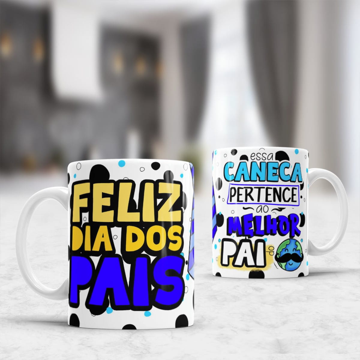 Kit Dia dos Pais Sublimação Camiseta e Caneca PNG CDR 4 Kit Dia dos Pais Sublimação Camiseta e Caneca PNG CDR - Imagem 4