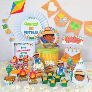 Kit Digital Arraía Menino (Só um bolinho) - ARQ. DIGITAL 7 Kit Digital Arraía Menino (Só um bolinho) - ARQ. DIGITAL