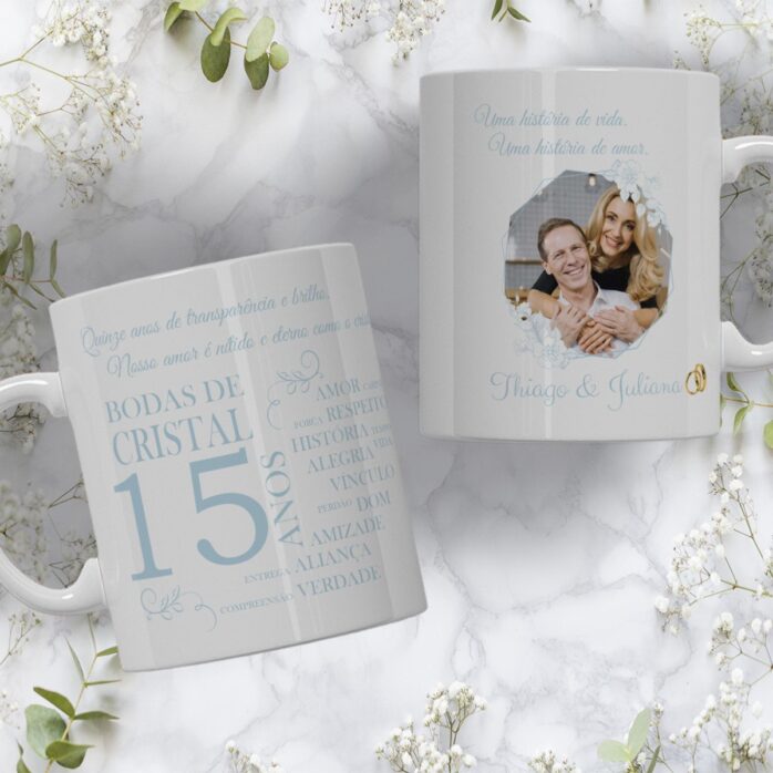 Kit Digital Artes Canecas Bodas de Casamento
