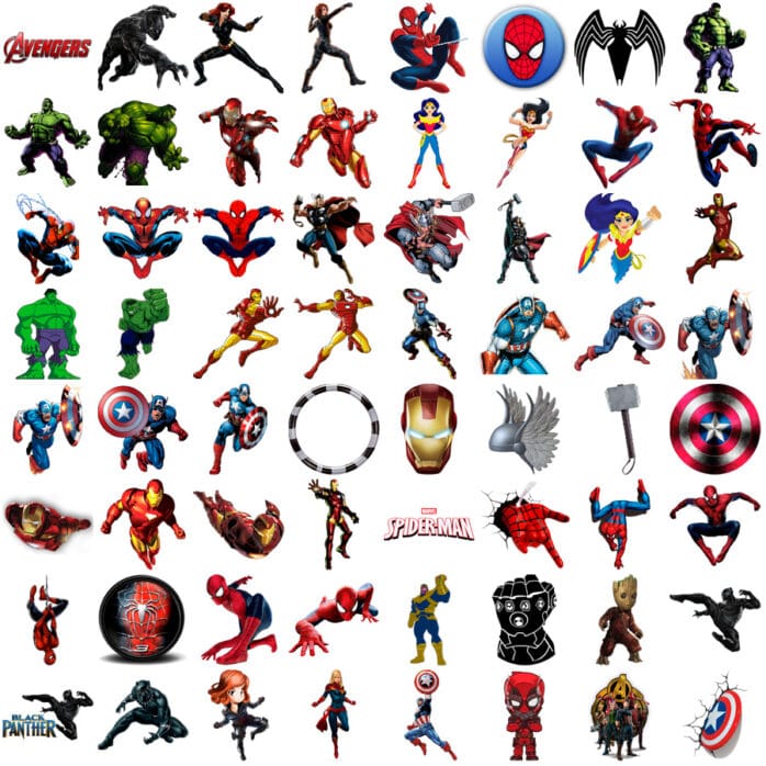 Kit Digital Avengers Vingadores Scrapbook Silhouette Arquivo