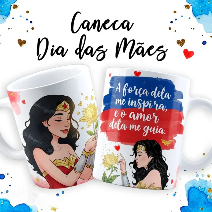 Kit Digital Caneca Dia das Mães Maravilha