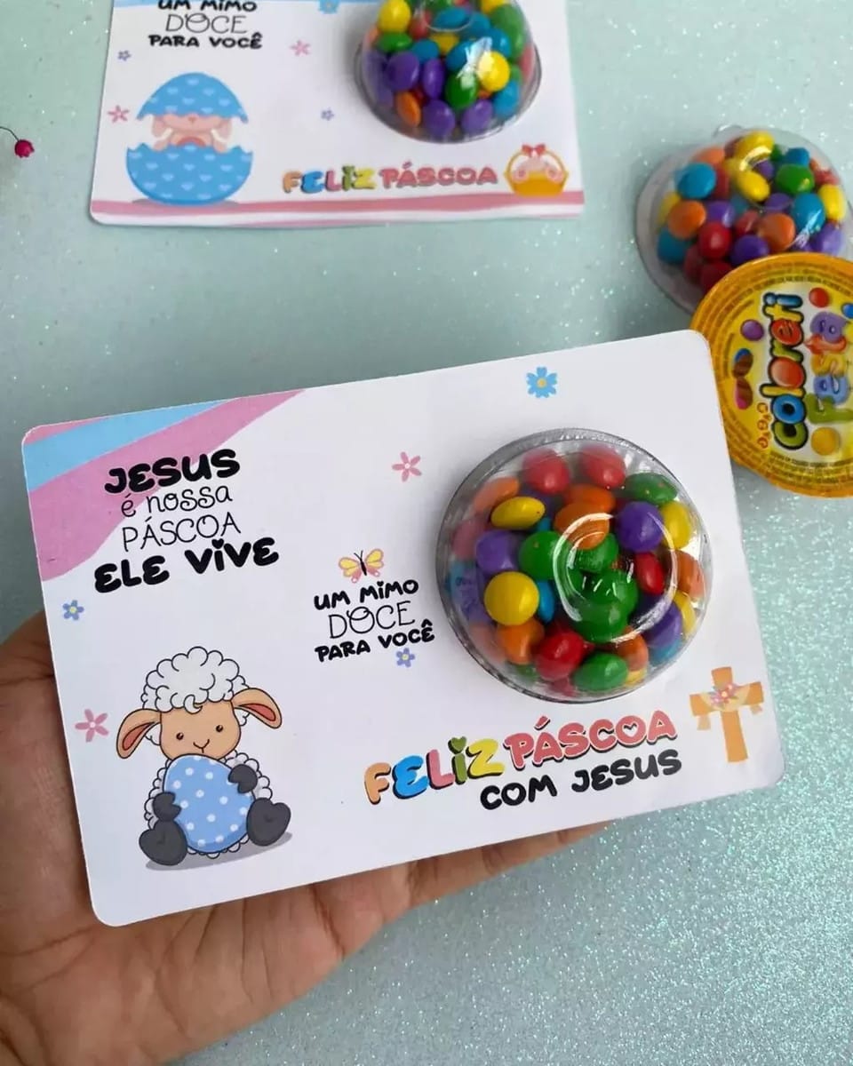 Kit Digital Cartão Blister Páscoa para Imprimir 2 Kit Digital Cartão Blister Páscoa para Imprimir