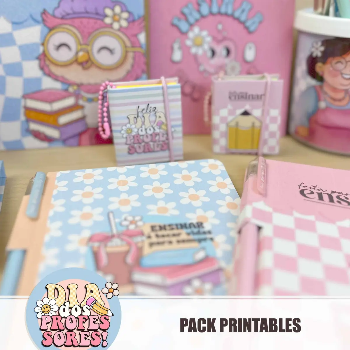 Kit Digital Corujinha Dia dos Professores Papelaria 2 Kit Digital Corujinha Dia dos Professores Papelaria