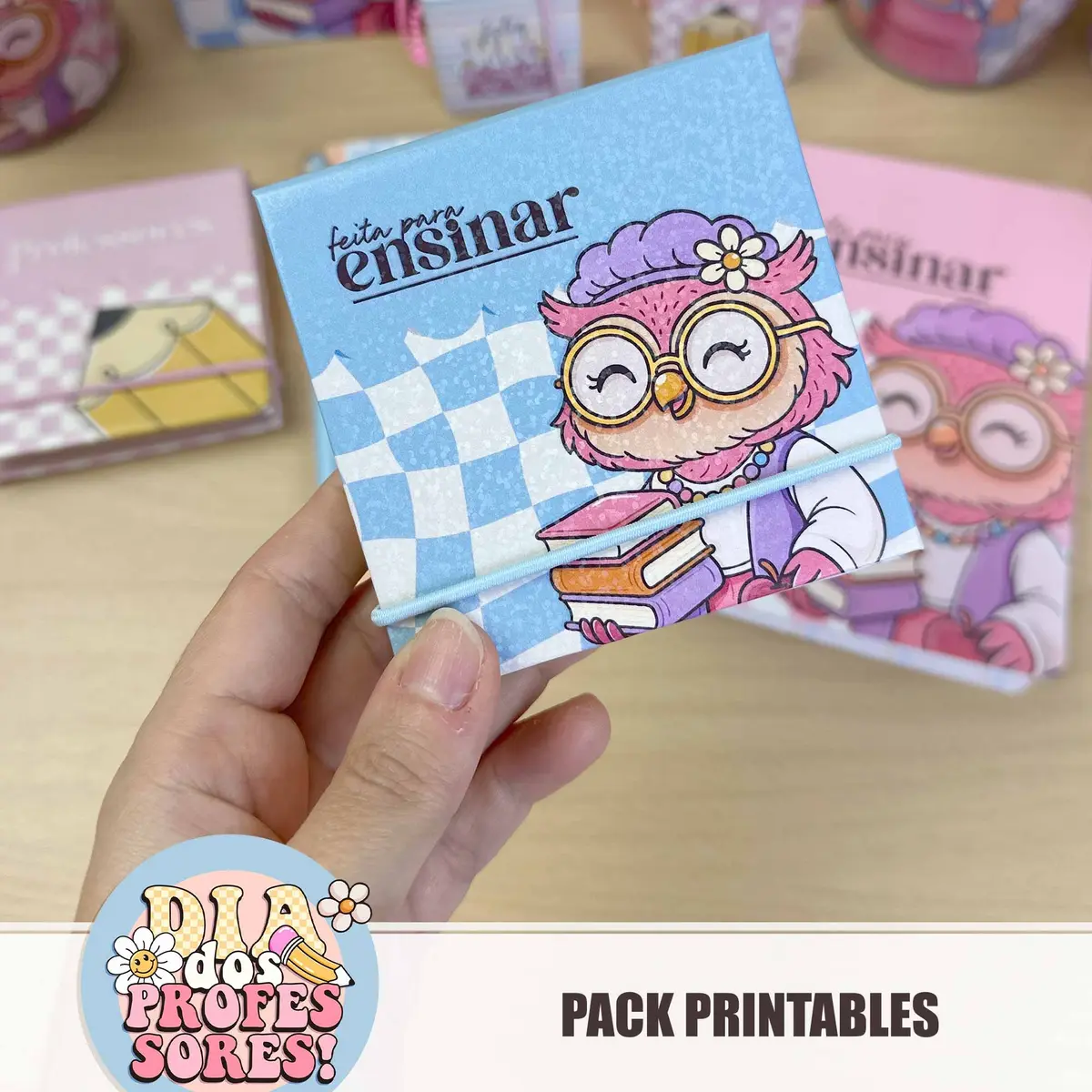 Kit Digital Corujinha Dia dos Professores Papelaria 5 Kit Digital Corujinha Dia dos Professores Papelaria