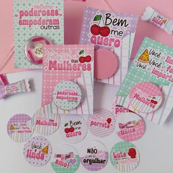 Kit Digital Dia Da Mulher P Imprimir Personalizados E Mimos | Studios Cat