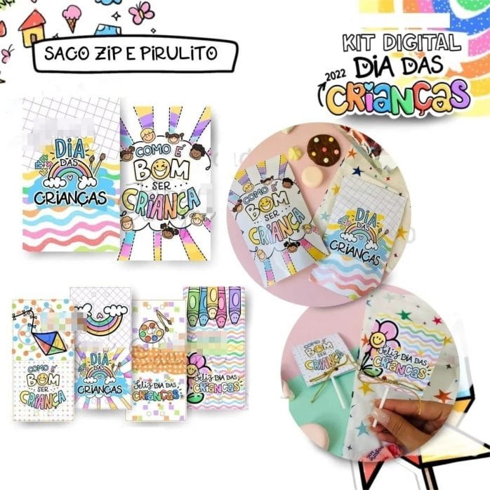 Kit Digital Dia Das Crianças Figuras Ilustrações Imagens Png