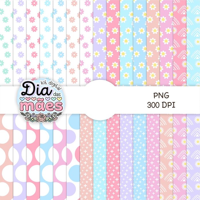 Kit Digital Dia Das Mães +740 Arquivos Corte Ilustração Png