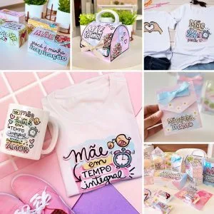 Kit Digital Dia Das Mães Arquivos De Corte Caixinhas Caneca