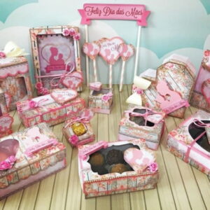 Kit Digital Dia das Mães Rosa