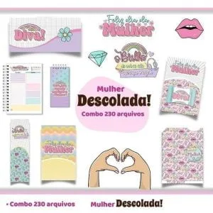 Kit Digital Dia Das Mulheres Mulher Descolada Arquivos Png