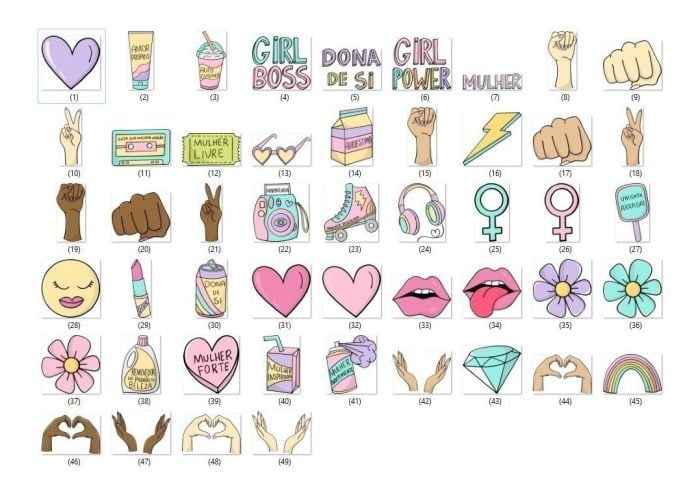 Kit Digital Dia Das Mulheres Mulher Descolada Arquivos Png