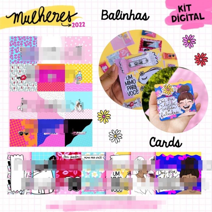 Kit Digital Dia Das Mulheres Pandoca 2022 Ilustrações Png