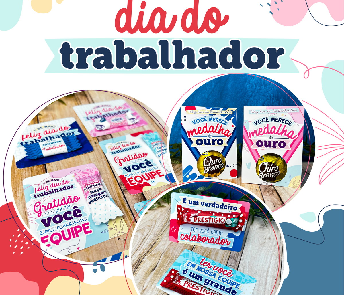 Kit Digital Dia do Trabalhador para Lembrancinhas 4 Kit Digital Dia do Trabalhador para Lembrancinhas - Imagem 4