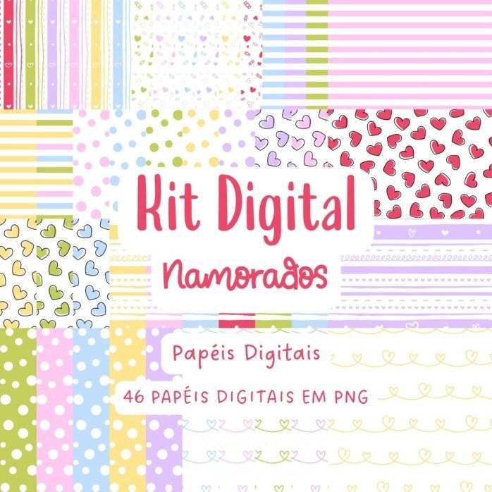 Kit Digital Dia Dos Namorados Artes Para Rótulos Embalagens