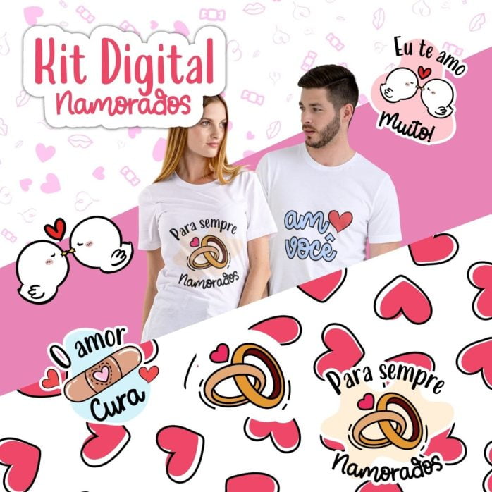 Kit Digital Dia Dos Namorados Artes Para Rótulos Embalagens