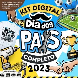 Kit Digital Dia dos Pais Arquivos de Corte Caixinhas Caneca