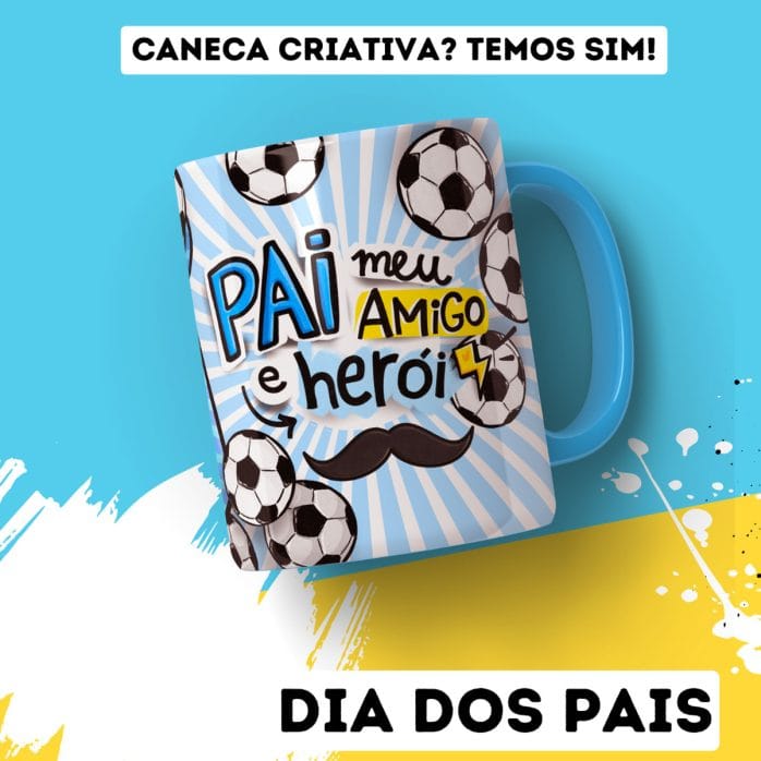 Kit Digital Dia dos Pais Arquivos de Corte Caixinhas Caneca
