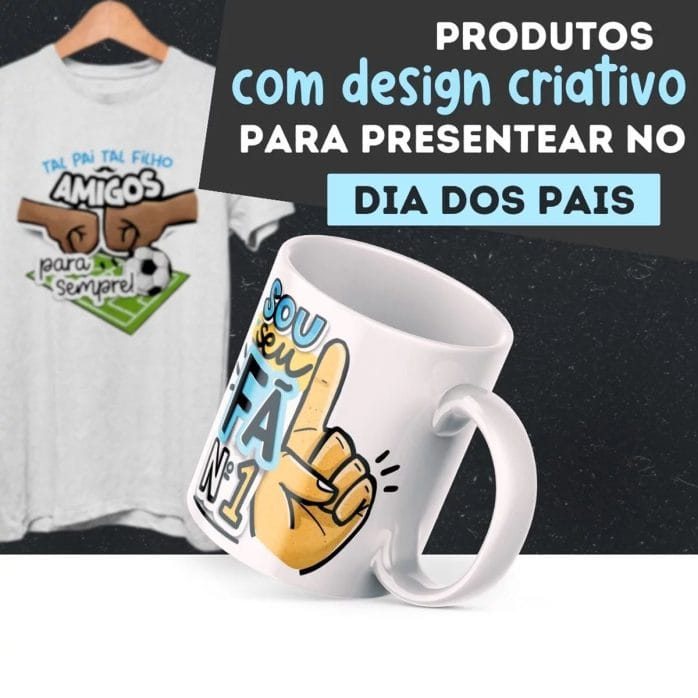 Kit Digital Dia dos Pais Arquivos de Corte Caixinhas Caneca