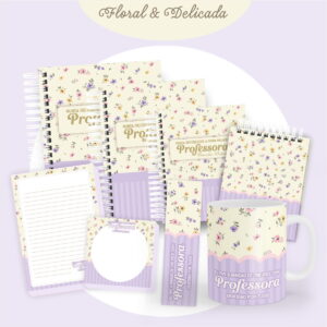 kit digital dia dos professores floral e delicada