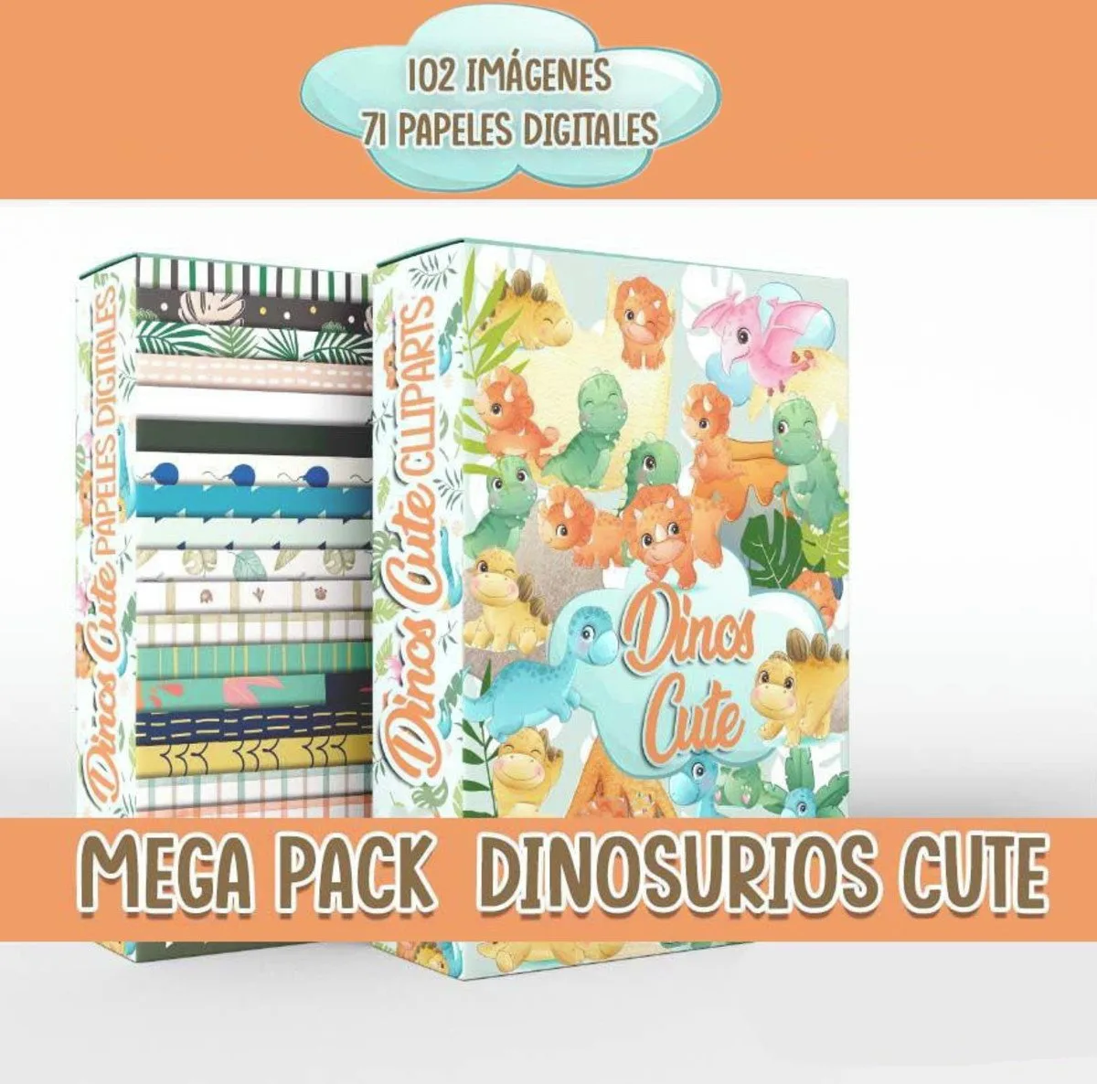 Kit Digital Dino Cute 1 Kit Digital Dino Cute