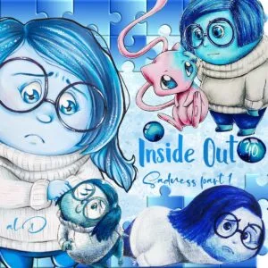 Kit Digital Divertida Mente Tristeza Ilustrações Clipart P1