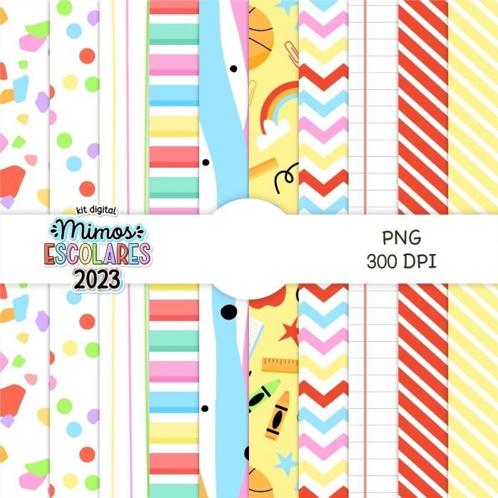 Kit Digital Escolar P Papelaria Personalizada Volta Às Aulas
