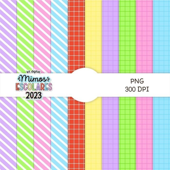 Kit Digital Escolar P Papelaria Personalizada Volta Às Aulas