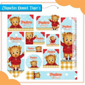 Kit Digital Etiquetas Escolares Daniel Tigers