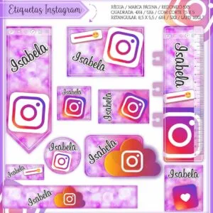 Kit Digital Etiquetas Escolares Instagram 34 Kit Digital Etiquetas Escolares Instagram