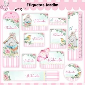 Kit Digital Etiquetas Escolares Jardim V2
