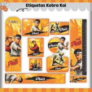 Kit Digital Etiquetas Escolares Kobra Kai 44 Kit Digital Etiquetas Escolares Kobra Kai
