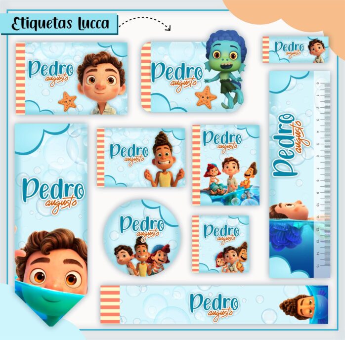 Kit Digital Etiquetas Escolares Luca