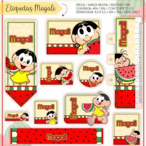 Kit Digital Etiquetas Escolares Magali