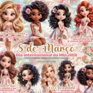 Kit Digital Feminino Png High Resolution Para Sublimacao