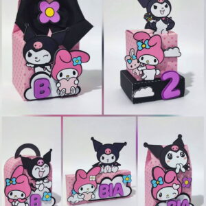 Kit Digital Festa My Melody Kuromi com Studio e PDF 25 kit digital festa my melody kuromi studio e pdf