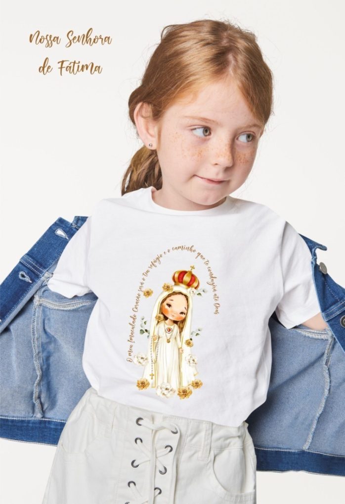 Kit Digital Igreja Católica Nossa Senhora De Fátima Santinho