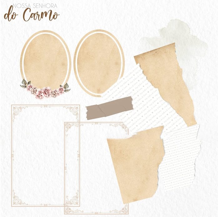 Kit Digital Ilustrações Católicas Nossa Senhora do Carmo