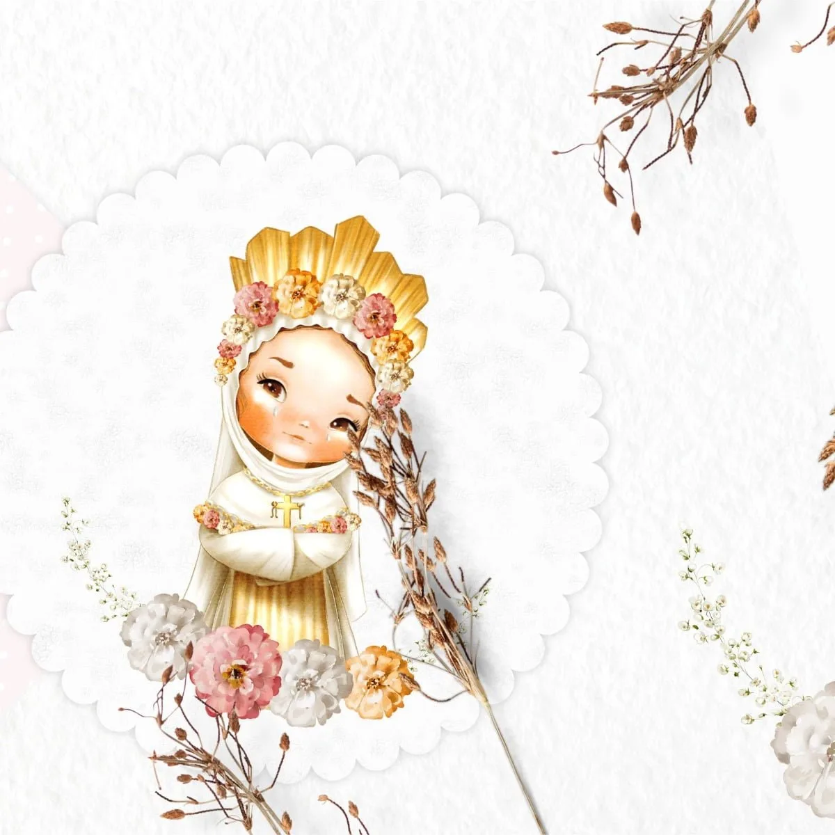 Kit Digital Ilustrações Católicas Nossa Senhora La Salette 1 Kit Digital Ilustrações Católicas Nossa Senhora La Salette