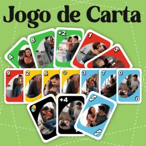 Kit Digital Jogo de Cartas UNO para Namorados